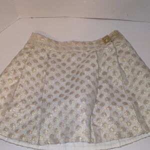 Kate Spade Girls Glistening Gold Skirt Size 14y
